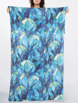 Большой, мягкий, тонкий и очень нежный двусторонний палантин с рисунком - Tantino фото 11