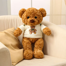 Мягкая игрушка Медведь, в кофте, 50 см, цвет коричневый - Simaland фото 5