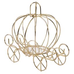 Миниатюра садовая Blumentag MET-405 Карета металл 11 х 12 см 01 Золотистый