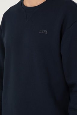 Мужской темно-синий базовый свитшот - U.s. polo assn фото 7