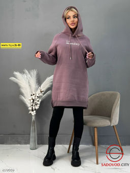 Худи женское на флисе оверсайз - Bruno фото 7