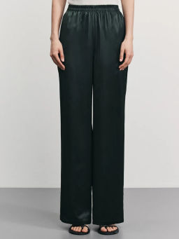 Широкие атласные брюки / Zarina  фото 3