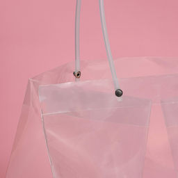 Пакет подарочный с квадратным дном, прозрачный, 31×30×31 см