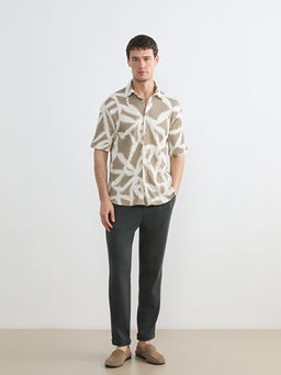 Regular Fit Desenli Erkek G?mlek