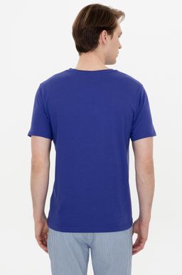 U. S. Polo Assn Мужская синяя футболка с круглым вырезом - U.s. polo assn фото 5