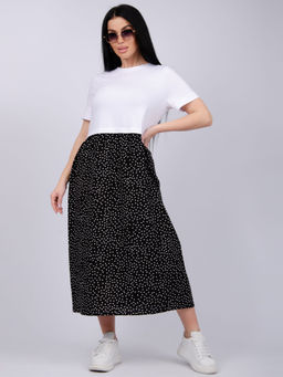 Платье "Виттория 3" горох, вискоза/кулирка (М)