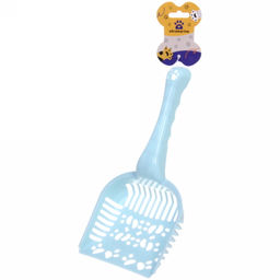 Цена за 5 шт. Совок для кошачьего туалета "Колор-Лапки" 28*13,5см цвет нежно-голубой Ultramarine