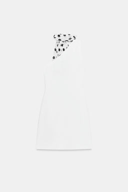 VESTIDO HALTER PA?UELO LUNARES / Blanco - Zara фото 6