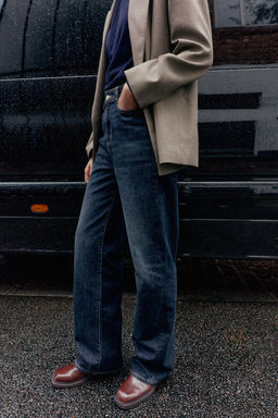 JEANS Z.04 STRAIGHT FULL LENGTH HIGH-WAIST - Zara фото 5
