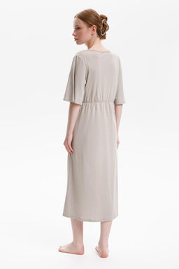 Е 10055/пыльно-оливковый сорочка ночная жен