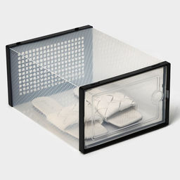 Коробка для хранения обуви с дверцей Доляна Large size, 2633,516,5 см, 2 шт  фото 7