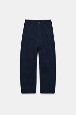 BALLOON PINSTRIPE TROUSERS - Zara фото 12