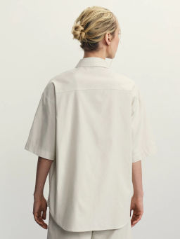 Рубашка прямого кроя из хлопка / Zarina  фото 5