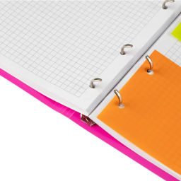 Бизнес-тетрадь со смен.блоком 120л,кл,А5, Розовый,пропилен. обл. налипучке