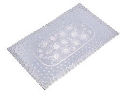 Цена за 2 шт. Салфетка Grace Лейс 100х60 LO-0902B1 СЕРЕБРО прямоугольник