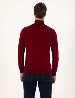 Vi_ne Slim Fit Bal_k__ Yaka Basic Triko Kazak - Pierre cardin фото 5