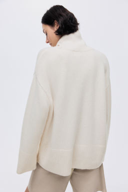 Jersey de cuello alto en mezcla de cachemira - H&m фото 4