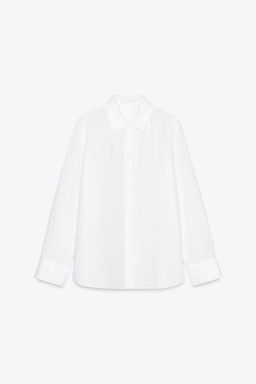 ZW COLLECTION 100% LINEN SHIRT - Zara фото 6