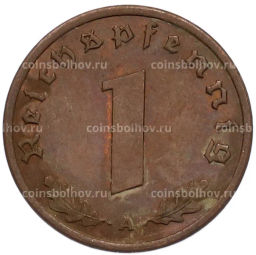 Монета 1 рейхспфенниг 1939 года A Германия