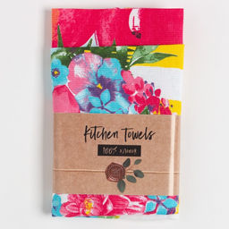 Набор кухонных полотенец Доляна Цветочное настроение, 35х60см-2шт, 100% хлопок  фото 2