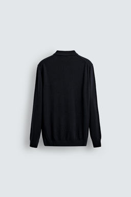100% WOOL KNIT POLO SHIRT - Zara фото 2
