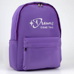 Рюкзак текстильный Dreams come true, фиолетовый, 38 х 12 х 30 см - Nazamok фото 6