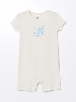 Bisiklet Yaka Pamuklu Erkek Bebek Tulum