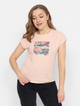 CRB wear/FSSW 60246-27 Футболка женская,бежево-розовый/Ex.Cherubino фото 4
