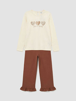 Bask?l? K?z ?ocuk Ti??rt ve Tayt