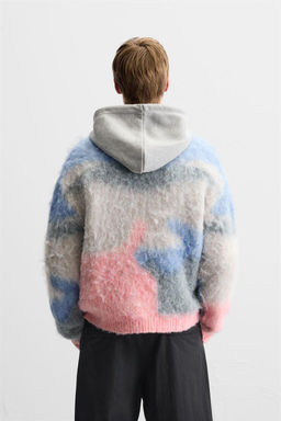 TEXTURED COLOUR BLOCK SWEATER - Zara фото 3
