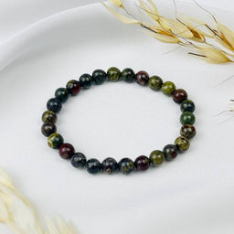 Браслет из зеленой Яшмы (Кровь дракона) 17 см