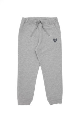 Серые меланжевые спортивные штаны для девочек - U.s. polo assn фото 2