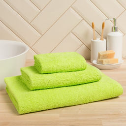 Полотенце махровое Экономь и Я 30*60 см, цв. зеленый, 100% хлопок, 320 гр/м2  фото 2