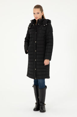 Женское черное пальто - U.s. polo assn фото 4