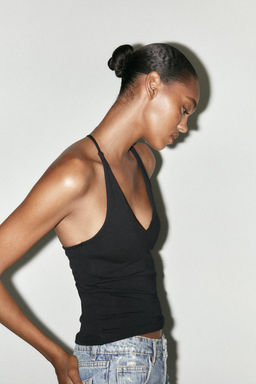 HALTER TOP WITH STRAP DETAIL - Zara фото 10