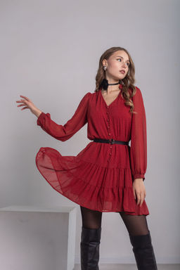 Платье Трэвис (рубиновый) - Nadi bordo фото 5