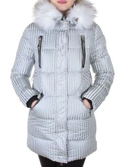 2037 GRAY Куртка зимняя облегченная женская Yixiangyuan - Fashion фото 2