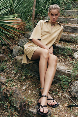 SUEDE LEATHER DRESS ZW COLLECTION LIMITED EDITION - Zara фото 3