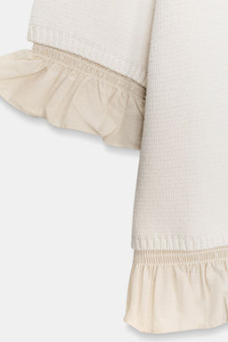 JERSEY PUNTO COMBINADO MANGA CORTA / Crudo - Zara фото 6