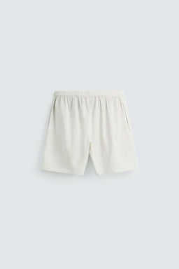 COTTON-HEMP STRIPED BERMUDA SHORTS - Zara фото 16