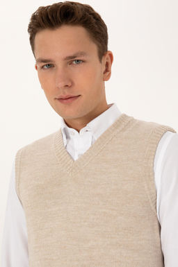 Erkek Koyu Bej S_veter - U.s. polo assn фото 2