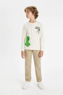 Erkek Cocuk Standart Paca Gabardin Pantolon - Defacto фото 3