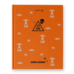 Светоч Бизнес-блокнот, глянцевая ламинация, 80ББТ5_4_5_1 A5+ 80 л. 22 шт. клетка Зона НЛО 000935