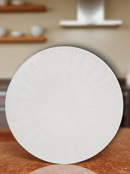 Тарелка закусочная, 20,5 см, фарфор P, белая, Волны, Floral