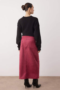 Vizon Onden Y?rtmacl? Suet Midi Orme Kalem Etek TWOAW26ET00129 - Trendyolmilla фото 7