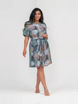 Халат женский, цвет зеленый