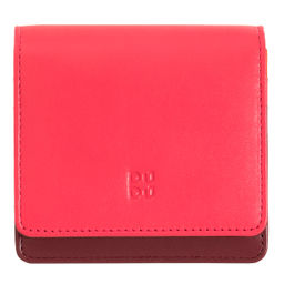 Итальянский кожаный кошелек DuDu серии Flores | малиновый - Dudubags фото 3