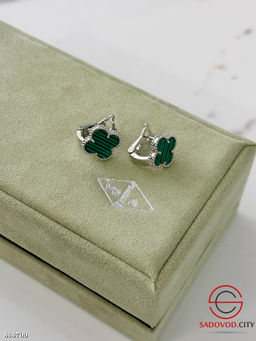 Серьги ван клиф с английской застежкой