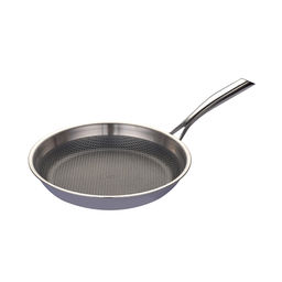 0391 GIPFEL Сковорода MELANIA 28см с трехслойным дном, с антипригарным покрытием 3D ILAG Black. Материал: нерж. сталь 18/10