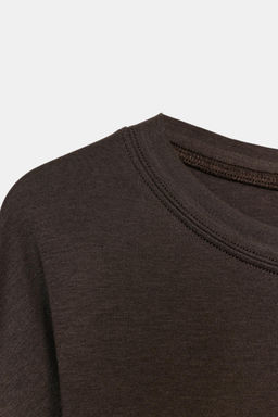 CAMISETA ENTALLADA SUPIMA® / Marr?n - Zara фото 3